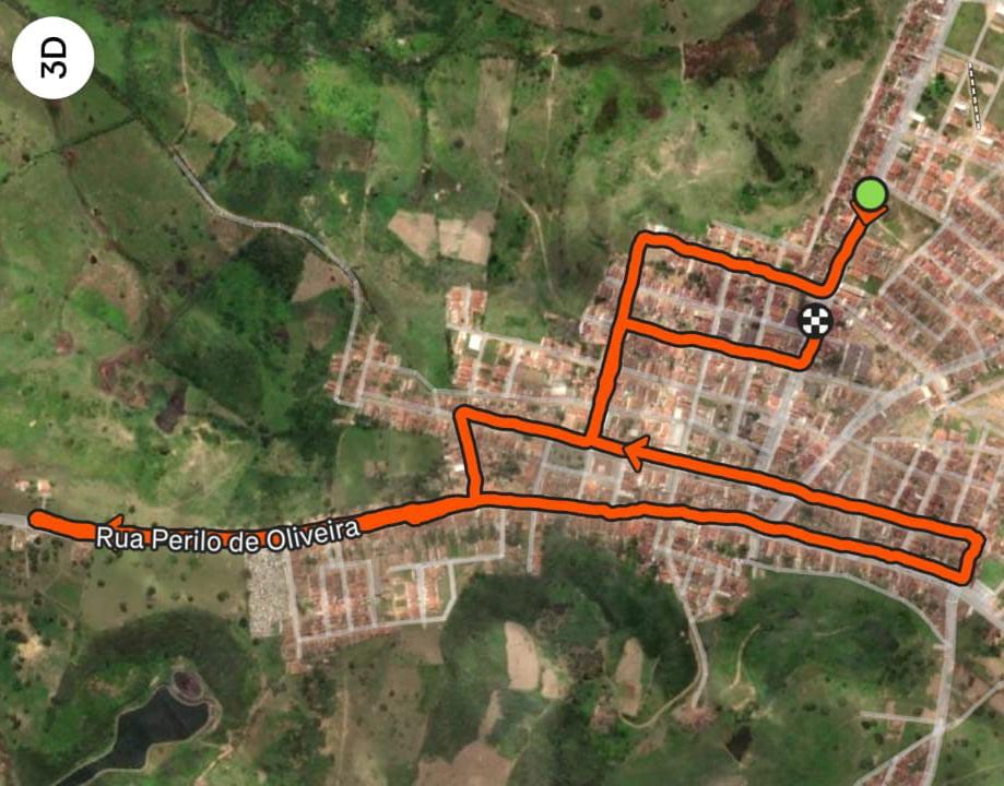 Mapa do percurso